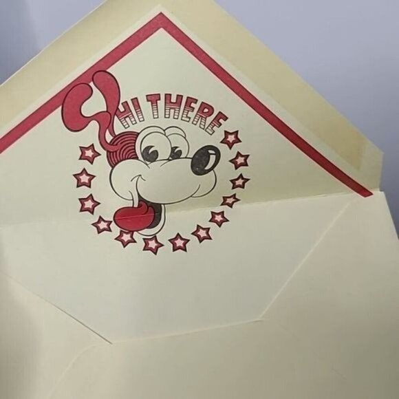 Vintage 70s 80s Gibson Division Stationery Box Set Dog - Picture 4 of 9